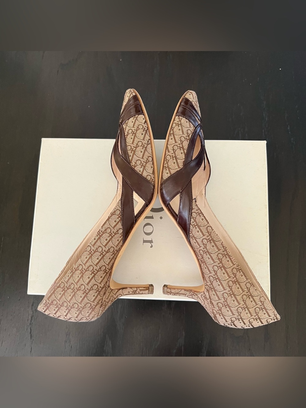🖤EUC🖤 CHRISTIAN DIOR Strappy Escarpin Kitten Heels - Picture 11 of 13